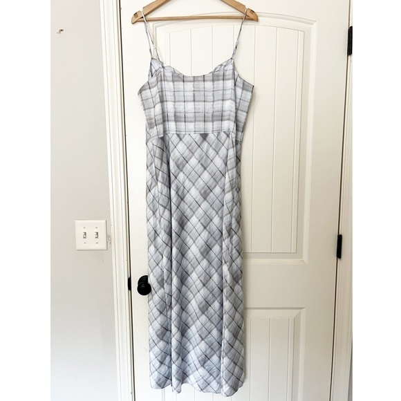 Vince Plaid Cowl Neck Slip Dress - Picture 6 of 10